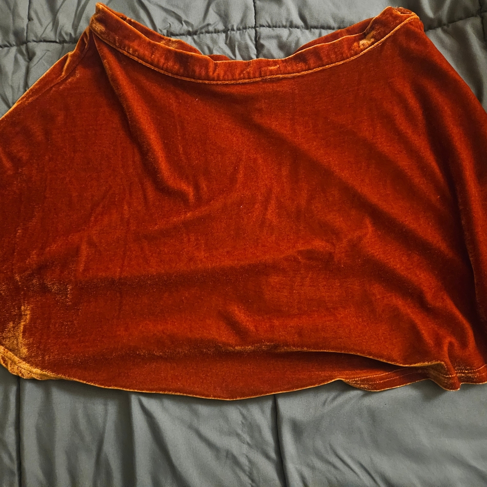 dELiA*s Orange Asymmetrical Skater Skirt